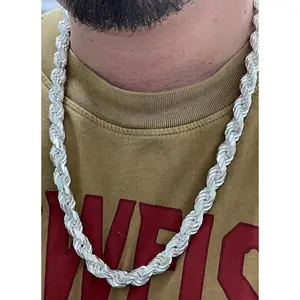 10mm 925 silver rope chain