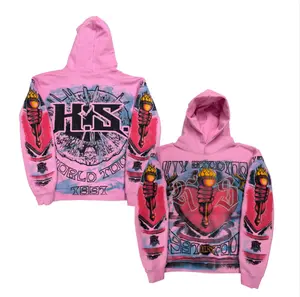 KIY STUDIOS "KS HEARTBREAK TOUR" SOFT PINK HOODIE