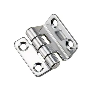 (Ten-piece pakage) 304 Stainless Steel Right Angle Bend Hinge For Industrial Instrumentation Cabinet Door Hinges