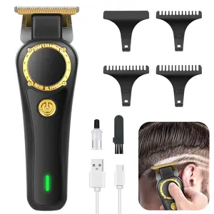 Professional Hair Trimmer & Beard Trimmer for Men Electric Razor Shavers with 5 Guide Combs Barber Clippers for Hair Cutting Mustache Facial Gifts for Men Husband Father