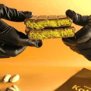 Hasan Efendi Dubai Chocolate – Belgian Milk Chocolate with 70% Pistachio Paste & Shredded Wheat – Unique Gourmet Treat – 6.7oz (190g) Dessert Snack