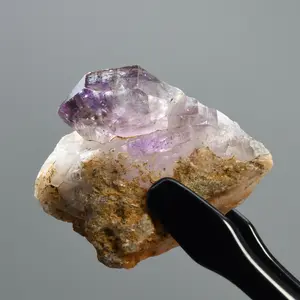 1.2in DT Elestial Shangaan Amethyst Quartz Crystal, Gemmy Smoky Chiredzi Amethyst, Zimbabwe f7