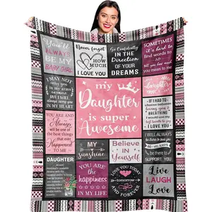Daughter Gifts from Mom Dad, Birthday Gift for Daughter, Daughters Birthday Gifts Idea, Daughters Blanket