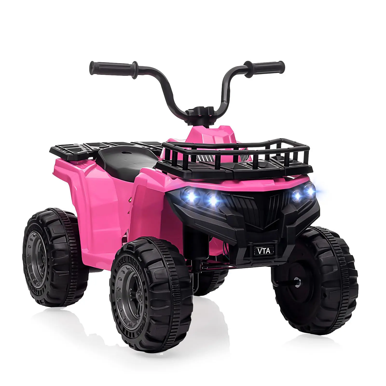 GARVEE 12V Electric Ride On ATV with LED Lights, Music, and Adjustable Speed Settings - Battery-Powered Outdoor Toy for Toddlers and Young Riders