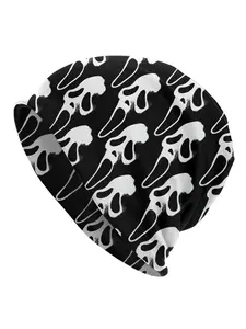 1 PC Fashion Hats Scream Horror Movie Thin Hat Bonnet Hipster Skullies Beanies Caps Men Women's Earmuffs