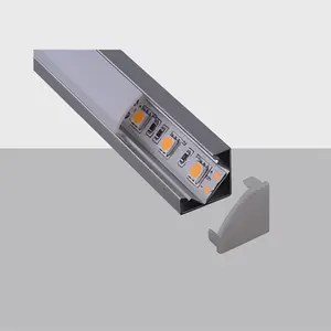Aluminum LED Corner Profile C016B | Square Cover | Multi-Length