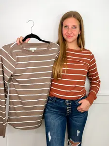 Do Your Thing Lightweight Long Sleeve Avery Mae Top - 2 colors!