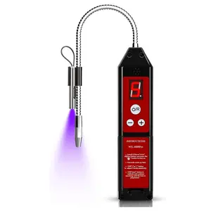 Freon Leak Detector Halogen Leak Detector with UV Light Refrigerant Gas HVAC Air Conditioner R22 R410A R134A R1234YF CFCs HCFCs HFCs, Portable Gas Sniffer, Refrigerant Gas Meter with Audible Visual Alarm