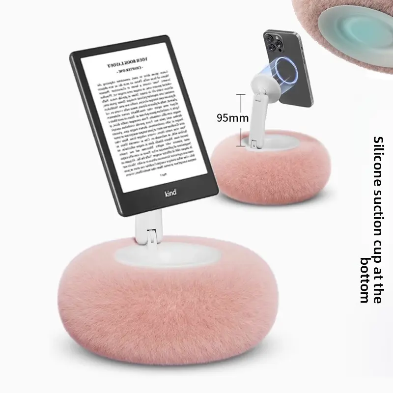 Multifunctional Magsafe Magnetic Pillow Phone Stand Holder Lazy Bracket for Bed Headboard Sofa Desktop Tablet Live Streaming Ideal for Watching Videos and Playing Phone