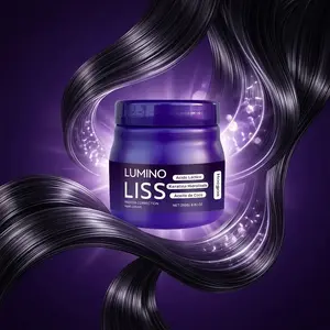 Protein-based smoothing and straightening cream: Instantly smooths, tames frizz, repairs dryness, and restores a mirror-like shine to straight hair.