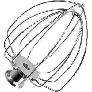 Mixer Attachments for  4.5-5 Quart Tilt- Stand Mixers - Compatible with Artisan & Classic - Beaters, Whisks, Dough Hooks & Attachment Sets by  (6-wire Whip, Stainless Steel)