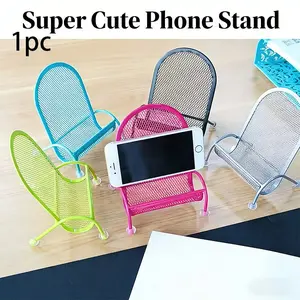 Cute Phone Stand Chair Shape, Durable Balance Design, Universal Lazy Desk Holder, Bedside Stand for All Seasons