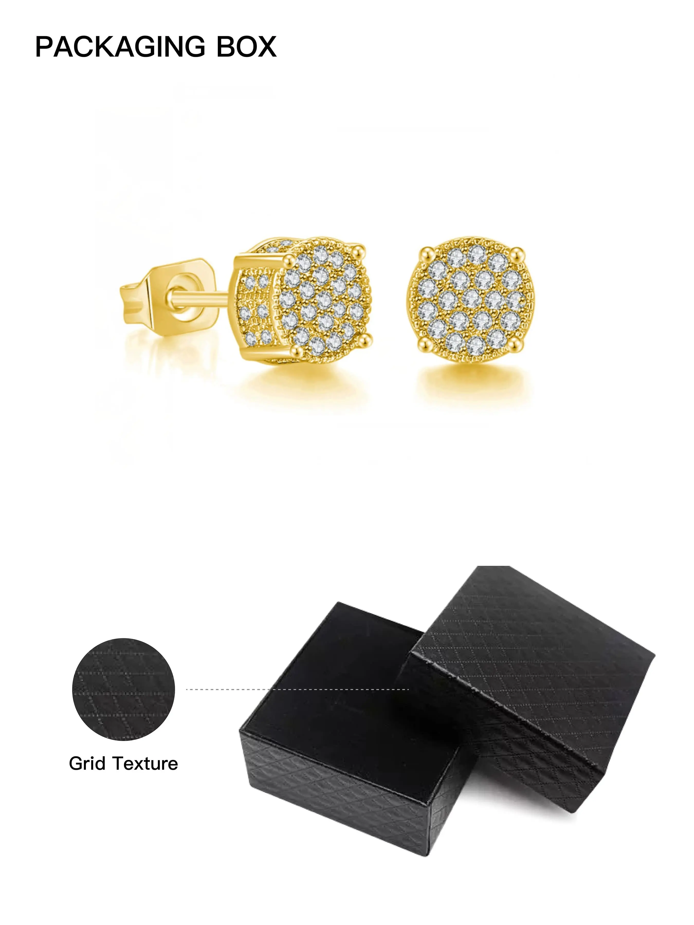 Fashionable Earrings with Cubic Zirconia Decoration, Unisex Daily Wear Jewelry, Perfect Gift for Any Occasion, Geometric Design, Versatile Earrings