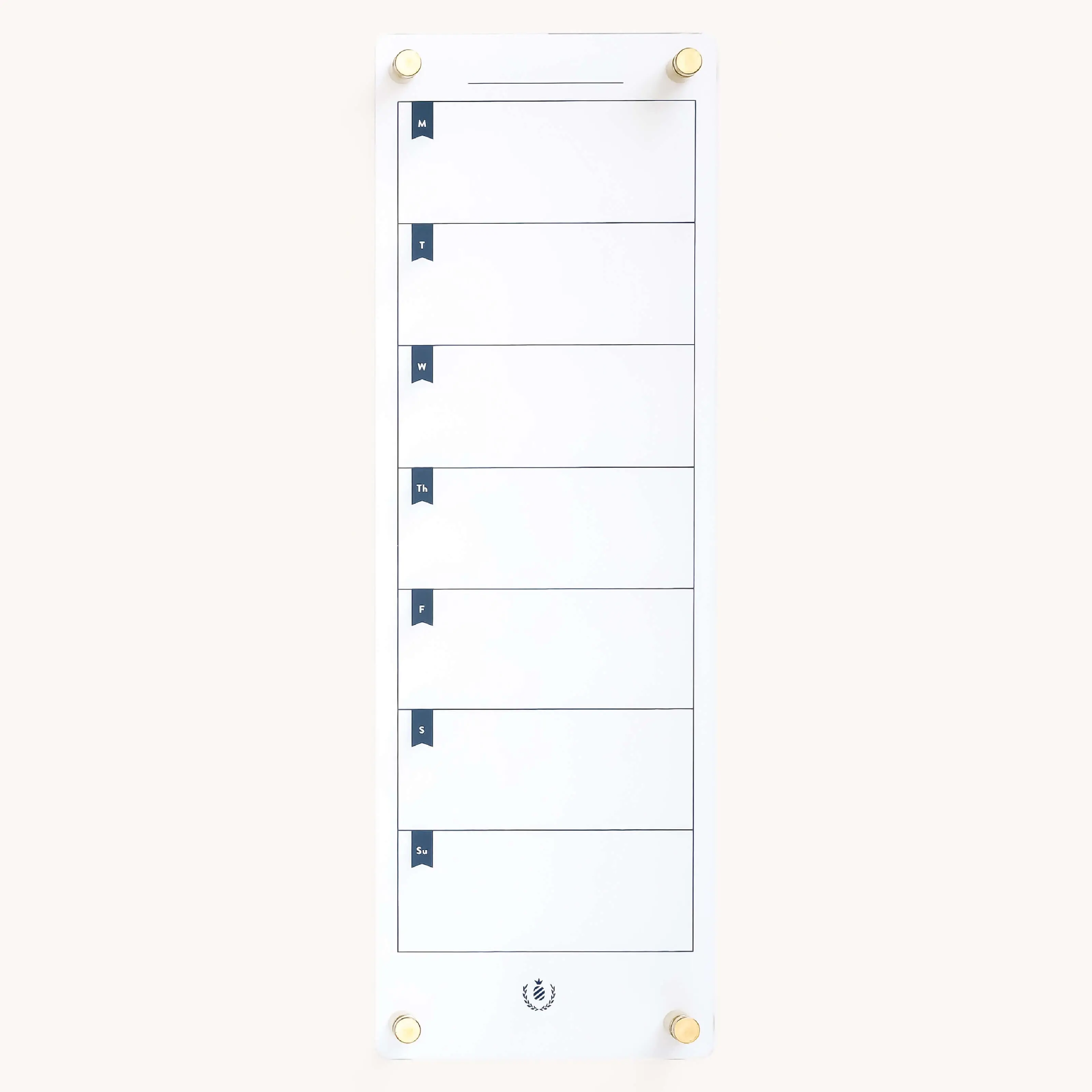 Weekly Acrylic Wall Calendar