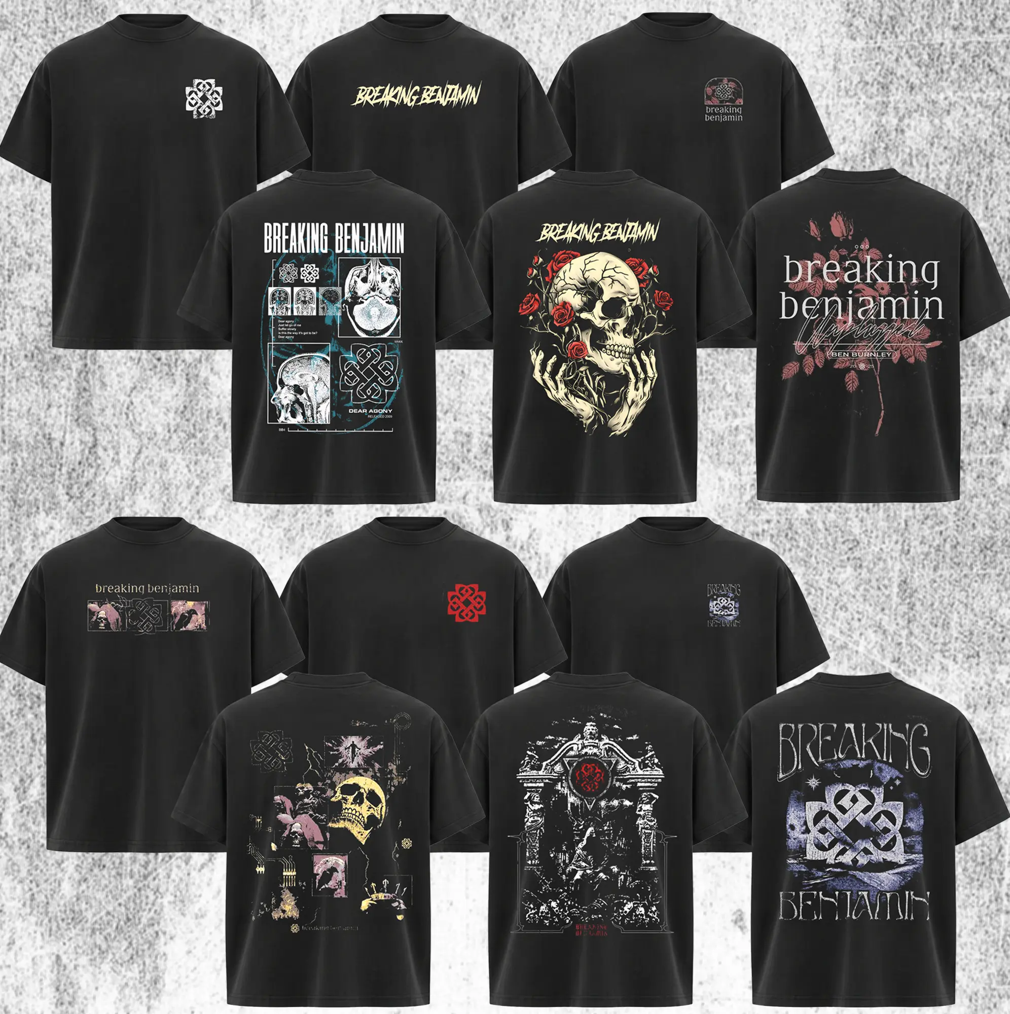 [Collection] ReTro Breaking Benjamin Band T-Shirt , Classic Breaking Benjamin T-shirt , Rock Band Shirt , Retro Music Tee, Rock Music Lover Shirt, Vintage Band Shirts Casual Fabric Fit Top , Top Men's and Women's Clothing