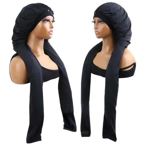 Humwam 2-in-1 Adjustable Haircare Bonnet Sleeping Cap - Large Yellow UV-Block Fabric Adult Cap for Curly/Long Hair or Braids, Smooth Elastic, Breathable, Water-Resistant, Lightweight, Hand-Washable Daily Fashion Hair Accessory