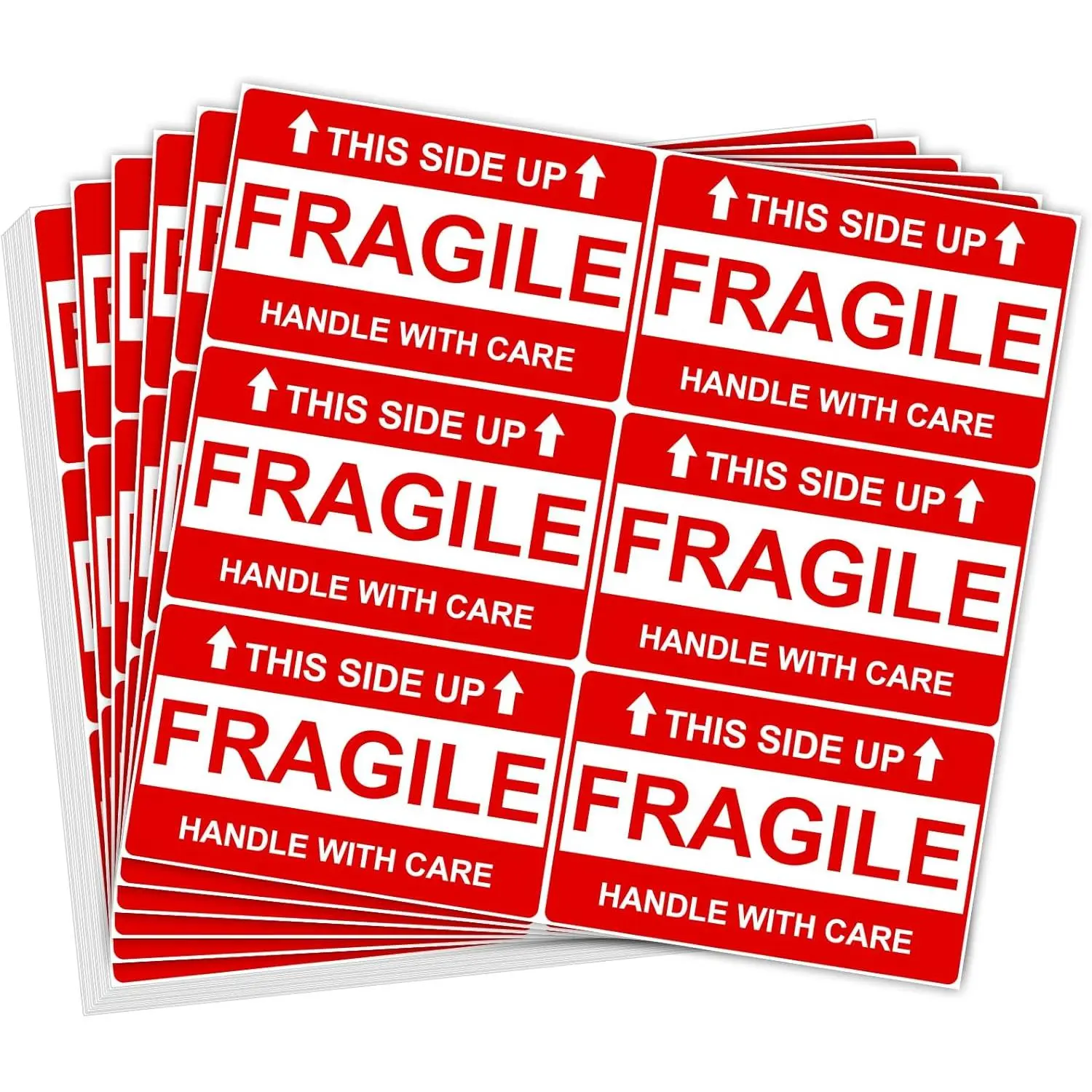 210 count 3" x 5" Large Fragile Stickers for Shipping, This Side Up Fragile Labels, Handle with Care Stickers for Shipping, Fragile Stickers for Moving(6 Labels per Sheet, 35 Sheets)