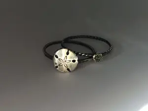 Sand Dollar Stacking Ring. Sterling silver stacker jewelry mix and match. Ocean sea creature environmental awareness jewelry.