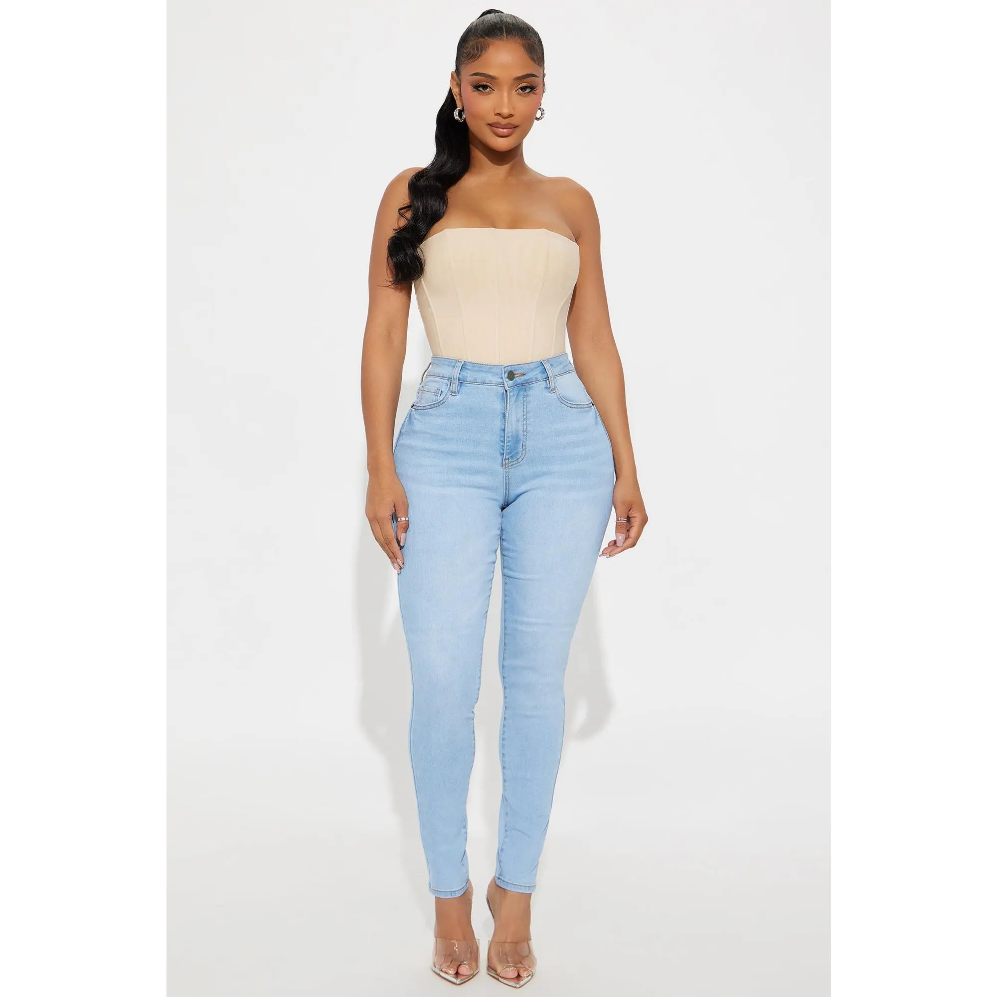 Tall Top Of The Line Stretch Skinny Jeans - Light Wash