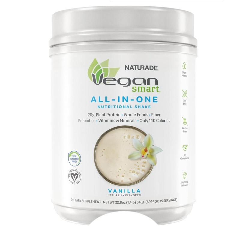 VeganSmart All-In-One Nutritional Shake Dietary Supplement | 20g Protein, Fiber, Vitamins & Omega-3 | Edible Healthcare Fitness Powder