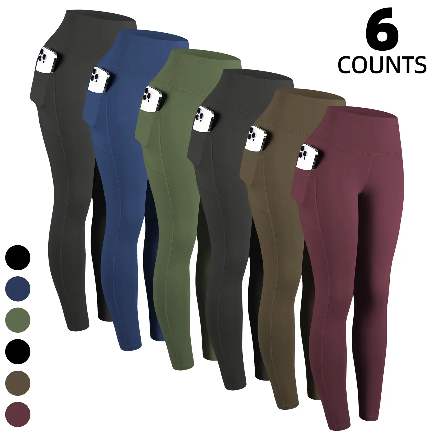 DarkRed,Coffee,AmyGreen,Navy,2Black