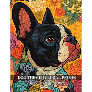 Dog-Themed Floral Prints Coloring Book: Bring Artistic Relaxation with Golden Retriever, Poodle, Boxer, Beagle,... Perfect for Kids Ages 8-12 and Adults Who Love Pets and Detailed Art Paperback – April 2, 2025