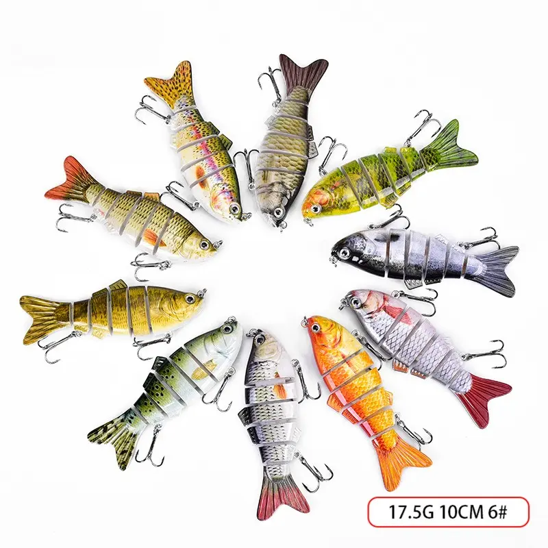Simulated multi-section fish 10cm-6-6 sections Luya bait, hard bait, fake bait