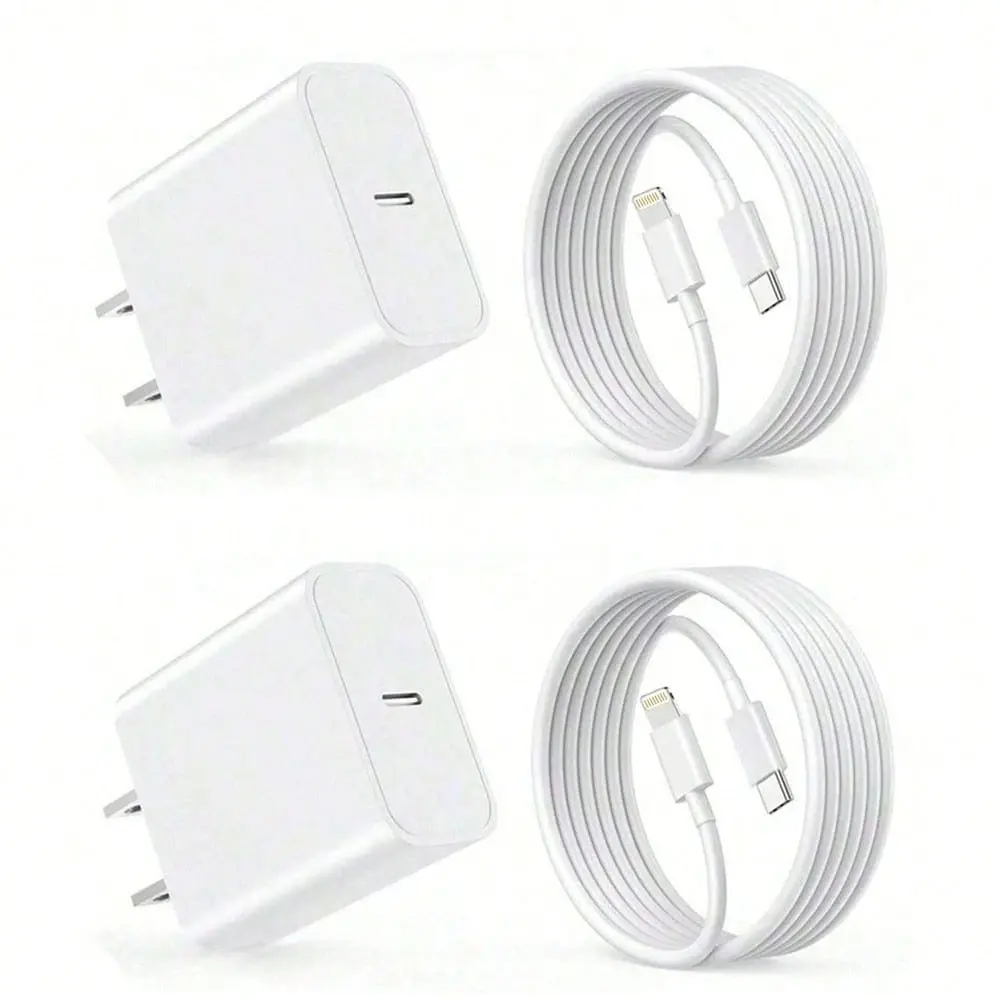 20w Charging Set, 30w Fast Charger Adapter, 200cm High-Efficiency Data Sync Cable, Lightning Cable, Compatible with iPhone 14/13/12/11 Pro/Plus/XS/XR/8/7/9 ，iPad Series, Travel Office Home Use, Portable, Quick Charge Adapter, Super Fast Charging