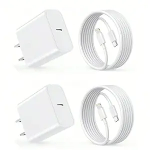 20w Charging Set, 30w Fast Charger Adapter, 200cm High-Efficiency Data Sync Cable, Lightning Cable, Compatible with iPhone 14/13/12/11 Pro/Plus/XS/XR/8/7/9 ，iPad Series, Travel Office Home Use, Portable