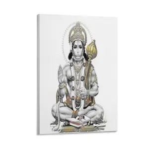 Buddhism Hanuman Poster Painting Canvas Poster Bedroom Decor Sports Landscape Office Room Decor Gift Frames Ornaments Decoration Photo Wall Artistic Print Hanging
