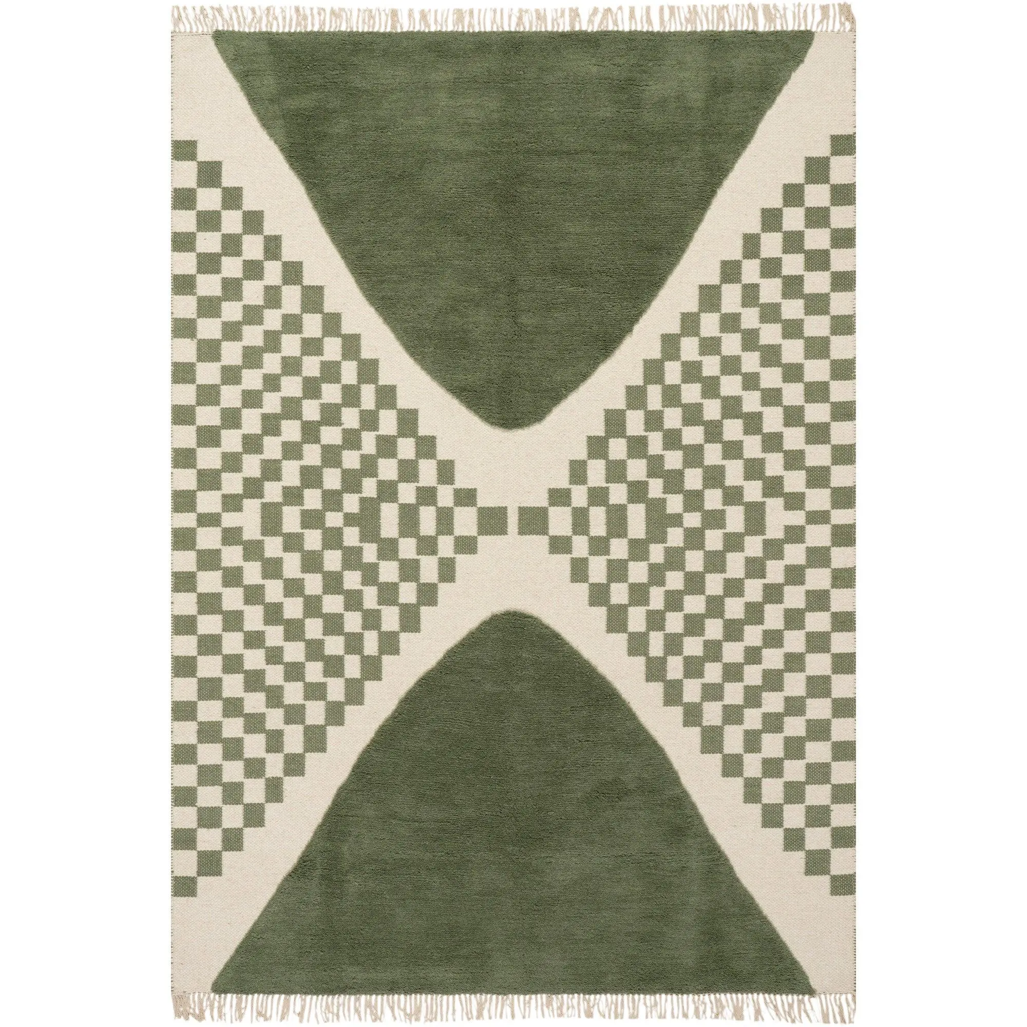 Carmeon Hamilton Monda Modern Bohemian Rug - Wool Blend, Hand-Woven, Moroccan Flair, Medium Thickness, Suitable for Multiple Rooms
