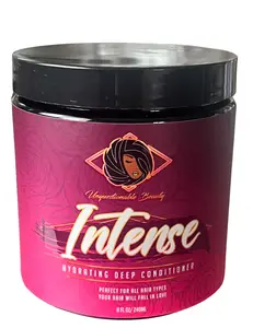 Intense Haircare Deep Conditioner - Infused with Mango Butter, Avocado Oil, and Coconut Oil for Maximum Moisture and Strength - No Harsh Ingredients - 8oz