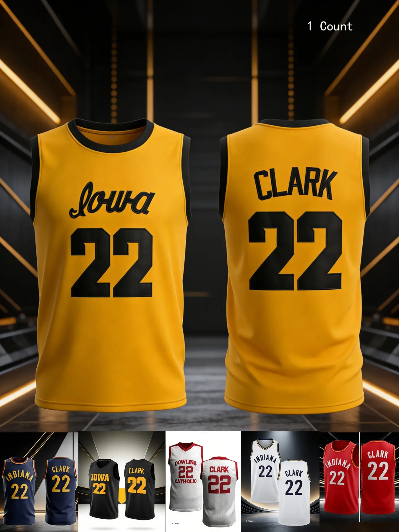 Unisex Women's Plus Size Caitlin Clark #22 Iowa Vintage Sports Mesh Jersey Loose Boyfriend Style Streetwear College Casual Top TikTok Viral Outfit