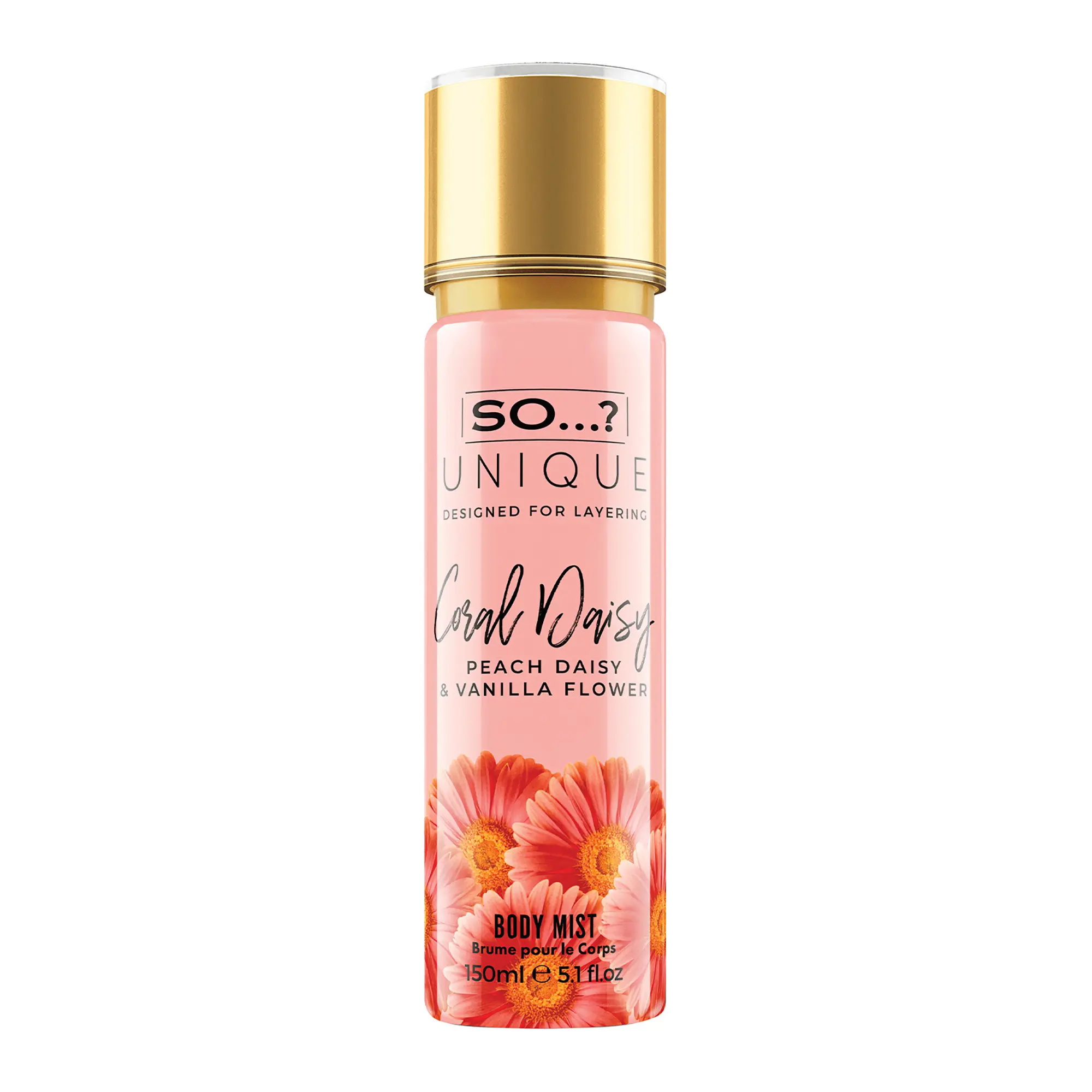 Unique Body Mist - Coral Daisy by So…? for Women - 5.1 oz Body Mist - Pack of 2