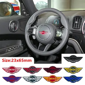 Mini 3D Car Steering Wheel Key Sticker, Unique Automotive Decoration Accessory, Wear-Resistant Interior Badge for Customization