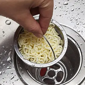 Stainless Steel Kitchen Sink Strainer, Kitchen Sink Filter Basket, Kitchen Strainer Basket, Filter Basket, Food Strainer, Sink Accessories, Household Kitchen Accessories