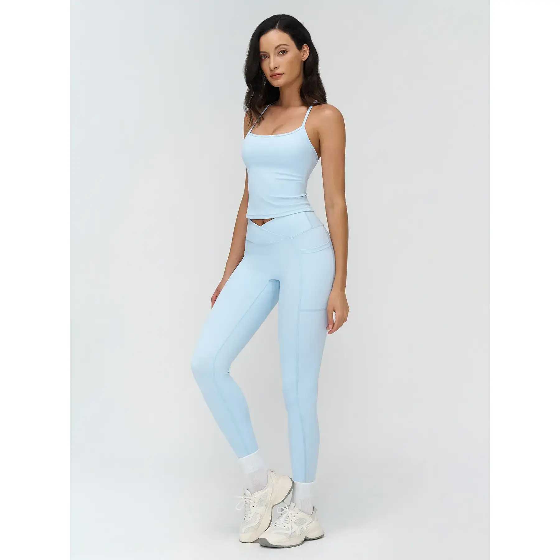 Cross-Border Naked Feel Yoga Set, Stand Collar Zipper Outdoor Casual Set, Running Fitness Sports Set, Yoga Clothes Set Cross-Border Naked Feel Yoga Set, Stand Collar Zipper Outdoor Casual Set, Running Fitness Sports Set, Yoga Clothes Set