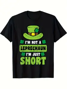 St. Patrick'S Day Not Just for Leprechauns: T-Shirt for Short Men, Women, And Kids.Made from Ultra-Soft And Breathable Material, This Casual Wear Features Short Sleeves And a Regular Fit, Plus Size