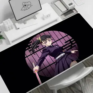 Demon Slayer Mouse Pad large keyboard mouse desk pad non-slip rubber gaming mouse pad laptop carpet 600x300