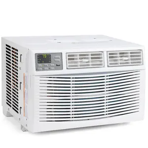 High-Efficiency 10,000 BTU Window Air Conditioner – Smart Cooling for Rooms up to 450 Sq.Ft – Quiet, Energy-Saving, Dehumidification, Reusable Filter, Remote & App Control, 110-115V, Window Unit
