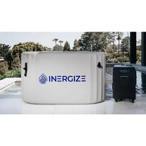 Inergize Elite Cold Plunge Tub for Ultimate Recovery & Refreshment - Inflatable Baths with Dual Temp Settings & 4-Step Filtration System
