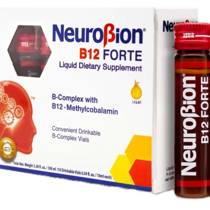 B12 Forte - 10 Vials Dietary Supplement for Mind and Body Fitness