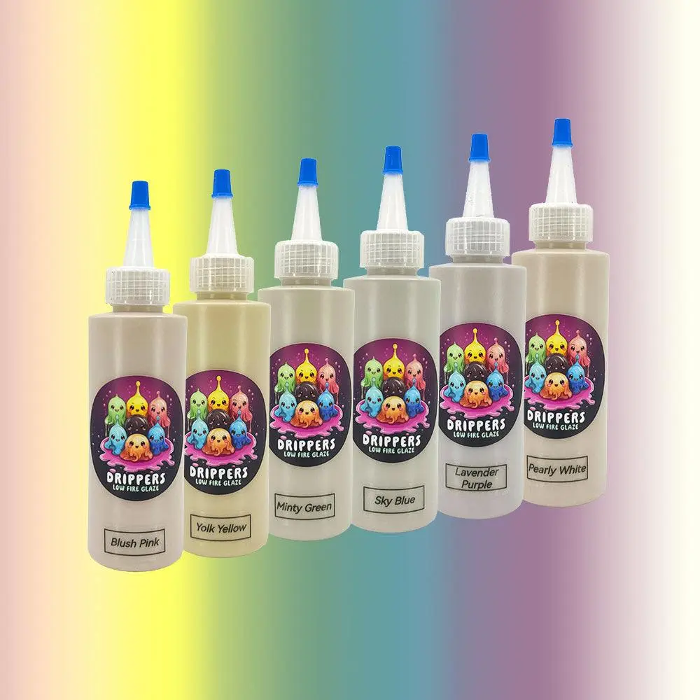 Gloop Glaze for Ceramics 6 Soft Color Set Gloop Glaze for Ceramics 6 Soft Color Set