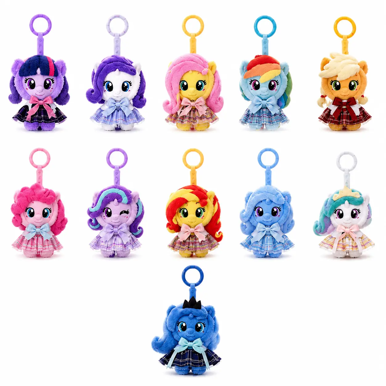 My Little Pony Magic Garden Series Vinyl Plush Pendant Blind Box Cute Collectible Bag Charm Holiday Haul Ideal Birthday Holiday Gift For Girls And Boys, Back To School