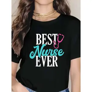 Women's 100% Cotton Breathable Short-Sleeve Round Neck Fit T-Shirt, Unisex Medical Assistant Appreciation Tee for Nurses' Week