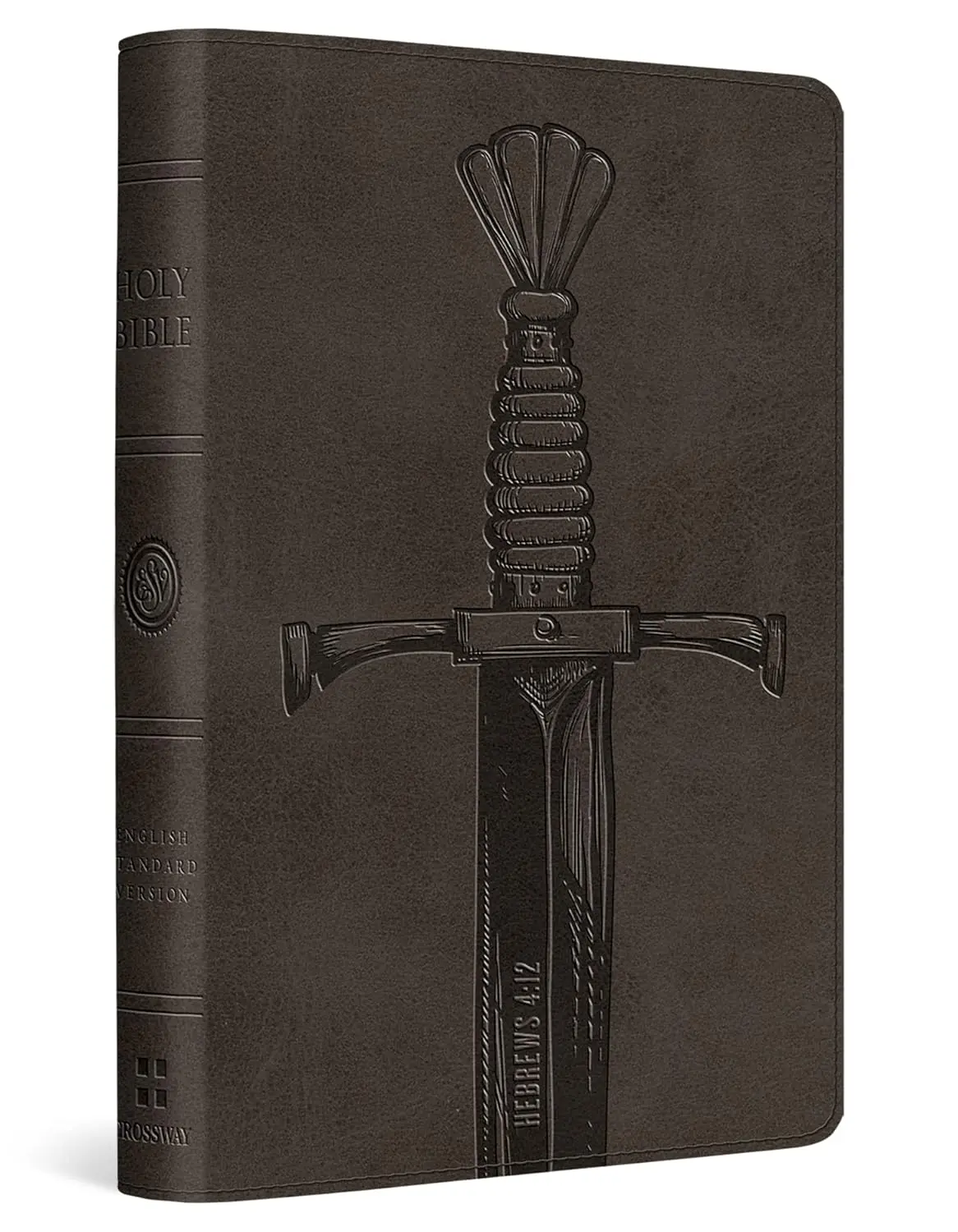 English Portable ESV Compact Bible - TruTone Cover, Silver Color, Distinctive Sword Design - Faith Enthusiasts' Religious Book for Daily Readings, ESV Bibles