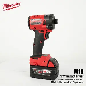 Milwaukee M18 18V FID3 Cordless Impact Driver For Construction Woodworking And Metal Fastening Applications
