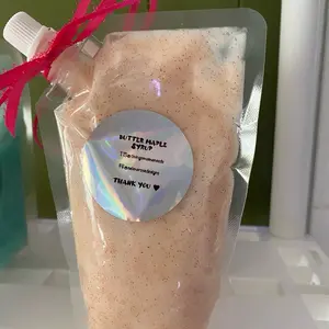 Squeezable candle wax melt- shimmering Butter maple syrup & shimmering Apple pie 8 oz! Soy based.
