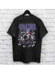 2026 New Year Hot Sale Wah Bob Omb T-shirt Men's Fun Shirt Game Player Shirt Heavy Metal Shirt Electronic Game Shirt Music