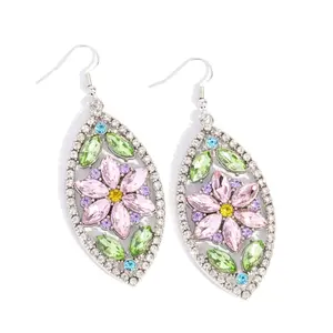 These beautiful Multi stone fish hook back earrings are lightweight.